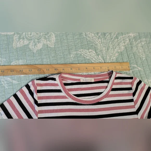 Pair of Occasion Striped Tees. 2 Park. Size S - Picture 5 of 9